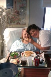 Here I am in the hospital sick because I have Cystinosis! 